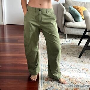 Rag & Bone Jones Olive Green Pant Khaki Size 4 100% cotton New